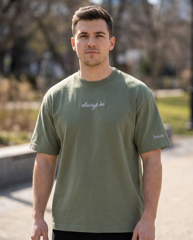Classic Tee - Oil Green