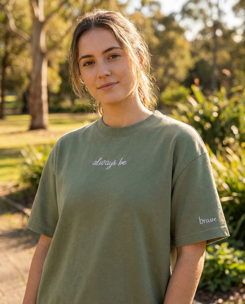 Classic Tee - Oil Green