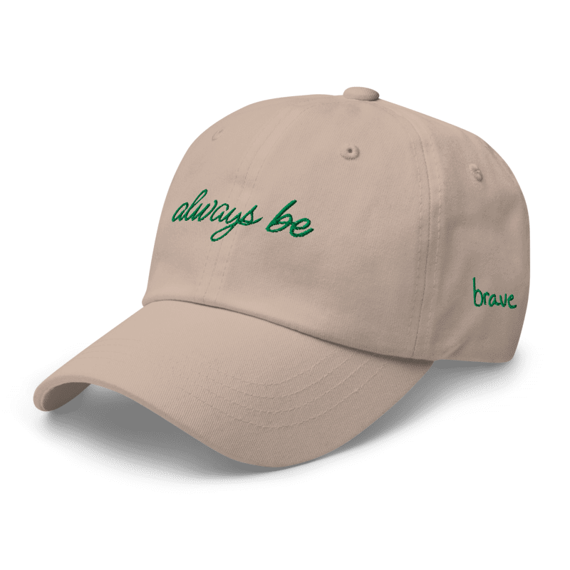 Organic Dad Hat - Stone - Brave