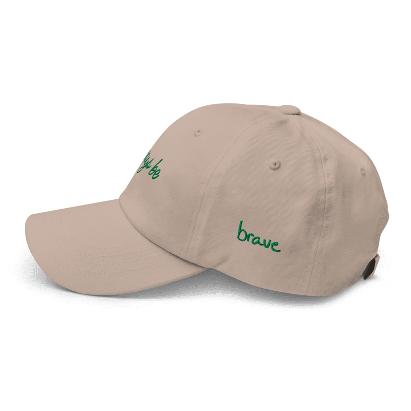 Organic Dad Hat - Stone - Brave